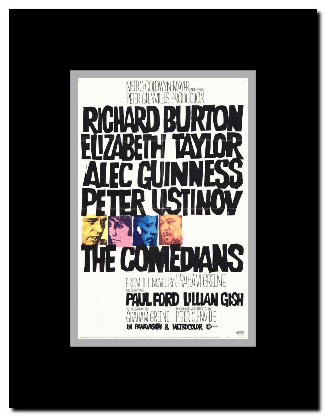 The Comedians Framed Movie Poster