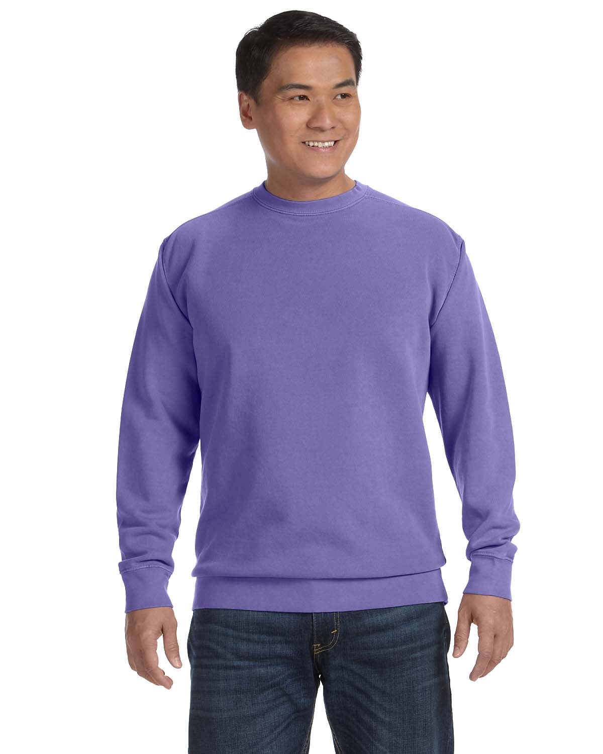 The Comfort Colors Adult Crewneck Sweatshirt FLO BLUE M Walmart