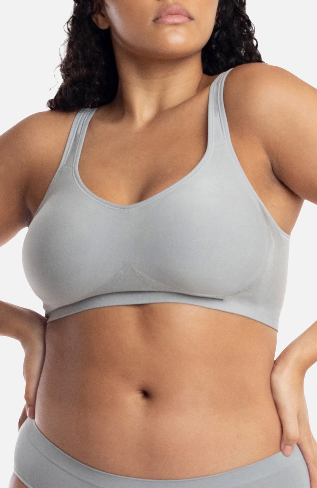Underoutfit The Comfort Shaping Bra with Adjustable Straps 4X-Large Grey