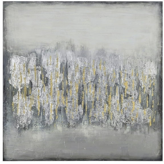 The Comforting Silver Cotton 47.2x1.5x47.2" Transitional Style