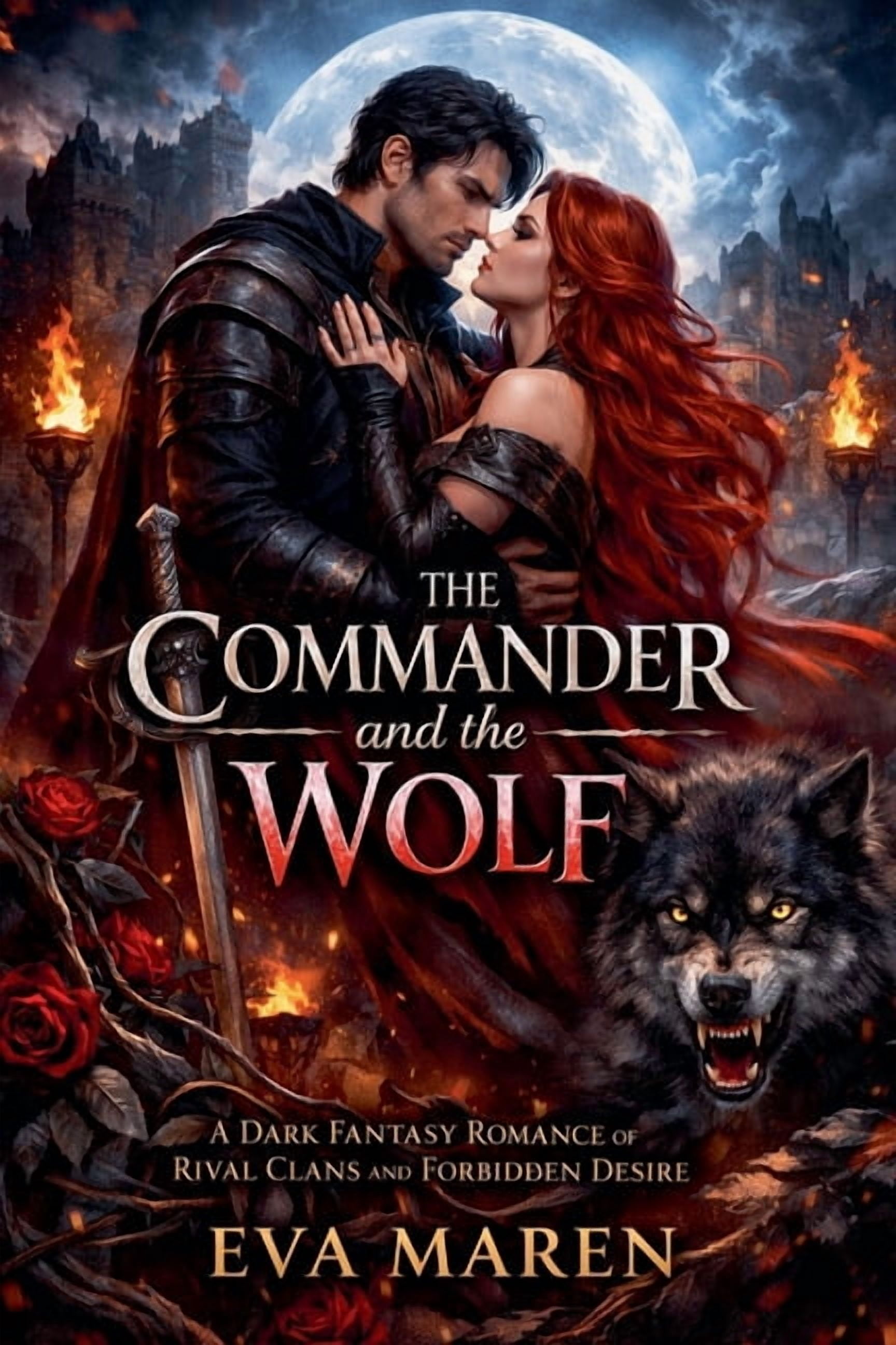 The Commander and the Wolf: A Dark Fantasy Romance of Rival Clans and Forbidden Desire, (Paperback)