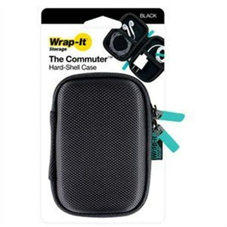 Wrap-It Storage - The Commuter Hard-Shell Storage Case - Black
