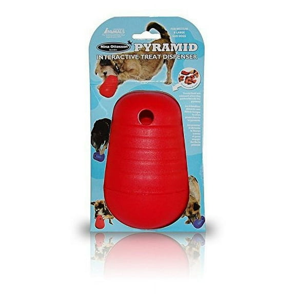 The Company of Animals CLIX Pyramid Interactive Dog Toy, Red/Blue