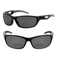 thumbnail image 1 of "The Competitor" Lightweight Precision Sport Wrap Polarized Bifocal Sunglasses Featuring High Definition Lenses - 2 Pair Jet - 3.00, 1 of 5