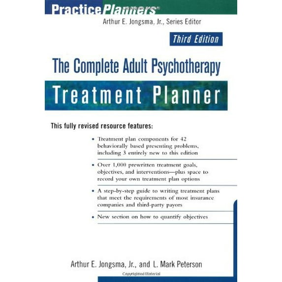 Pre-Owned The Complete Adult Psychotherapy Treatment Planner (PracticePlanners) Paperback
