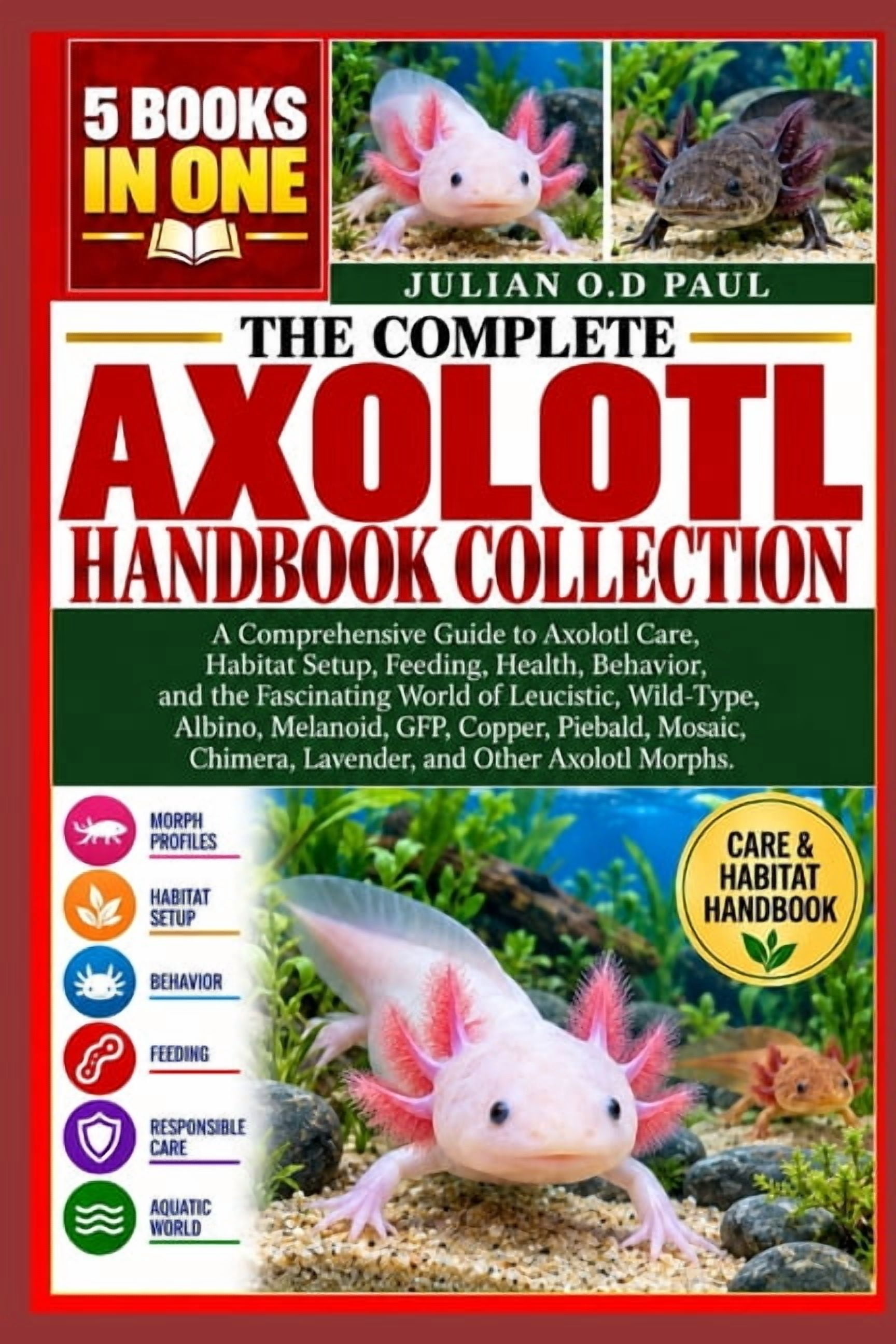 The Complete Axolotl Handbook Collection- 5 Books in 1: A Comprehensive Guide to Axolotl Care ...