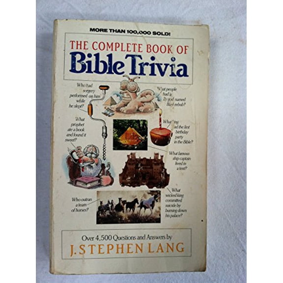 Pre-Owned The Complete Book of BIBLE TRIVIA (Paperback) 1414310501 9781414310503