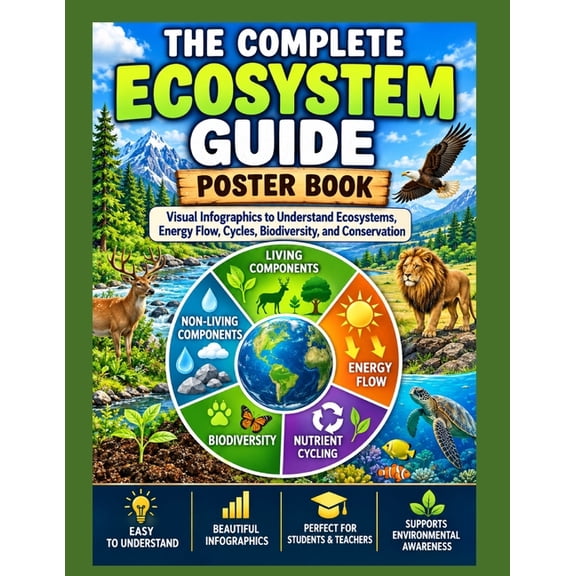 The Complete Ecosystem Guide: Poster Book: Visual Understand Ecosystems, Energy Flow, Cycles, Biodiversity, and Conserva, (Paperback)
