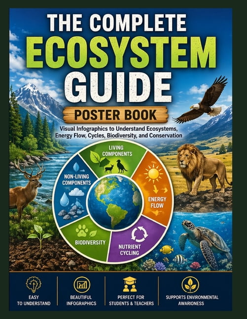 The Complete Ecosystem Guide: Poster Book: Visual Understand Ecosystems, Energy Flow, Cycles, Biodiversity, and Conserva, (Paperback)