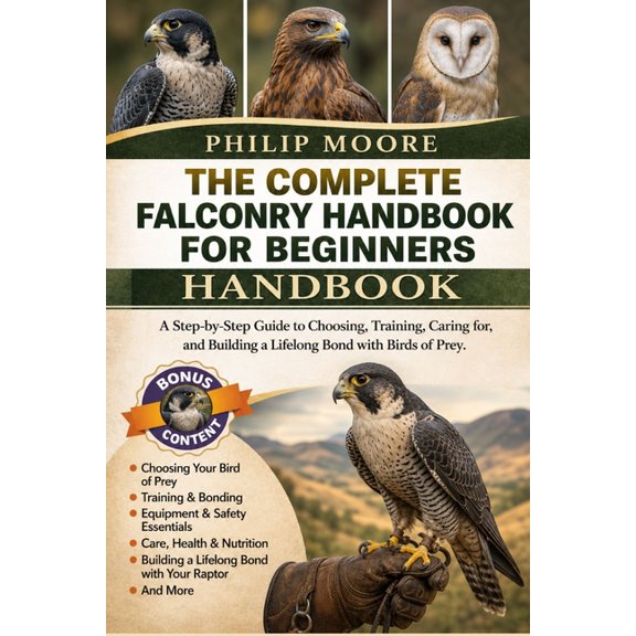 The Complete Falconry Handbook for Beginners: A Step-by-Step Guide to Choosing, Training, Caring for, and Building a Lif, (Paperback)