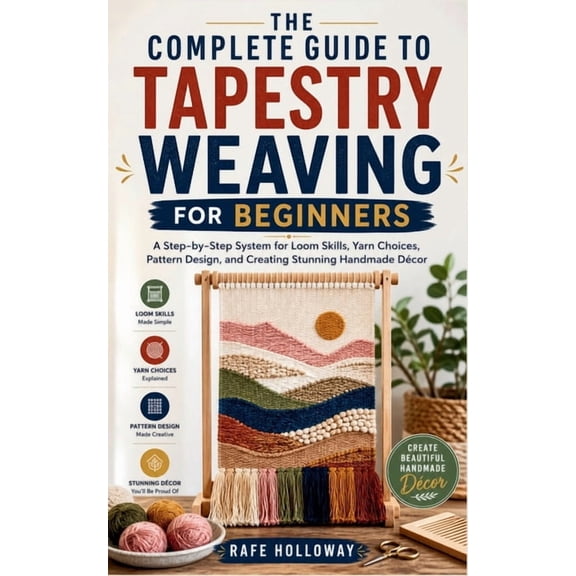 The Complete Guide to Tapestry Weaving for Beginners: A Step-by-Step System for Loom Skills, Yarn Choices, Pattern Desig, (Paperback)