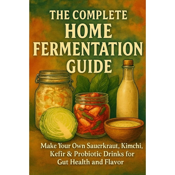 The Complete Home Fermentation Guide: Make Your Own Sauerkraut, Kimchi, Kefir & Probiotic Drinks for Gut Health and , (Paperback)
