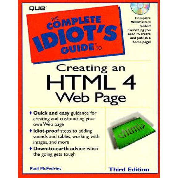 Pre-Owned The Complete Idiot's Guide to Creating an HTML Web Page Paperback