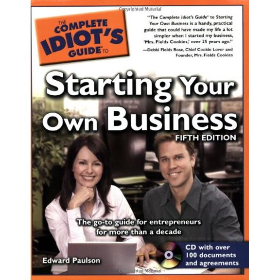 Pre-Owned The Complete Idiot's Guide to Starting Your Own Business (Paperback) by Edward Paulson