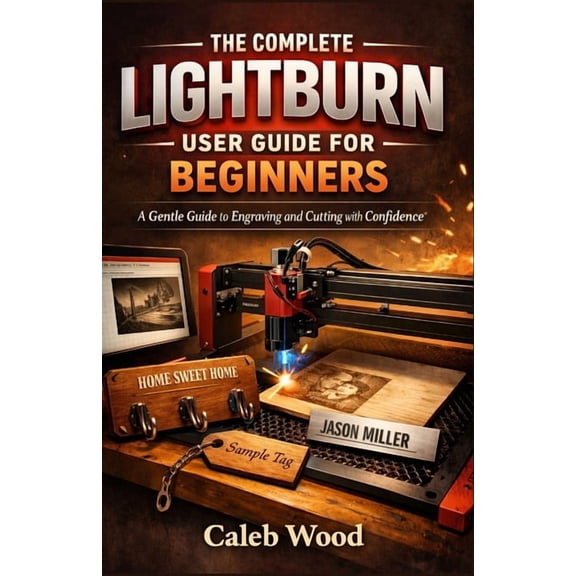 The Complete Lightburn User Guide for Beginners: A Gentle Guide to Engraving and Cutting with Confidence, (Paperback)