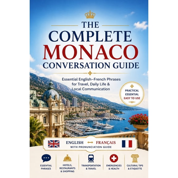 The Complete Monaco Conversation Guide: Essential English-French Phrases for Travel, Daily Life & Local Communication, (Paperback)