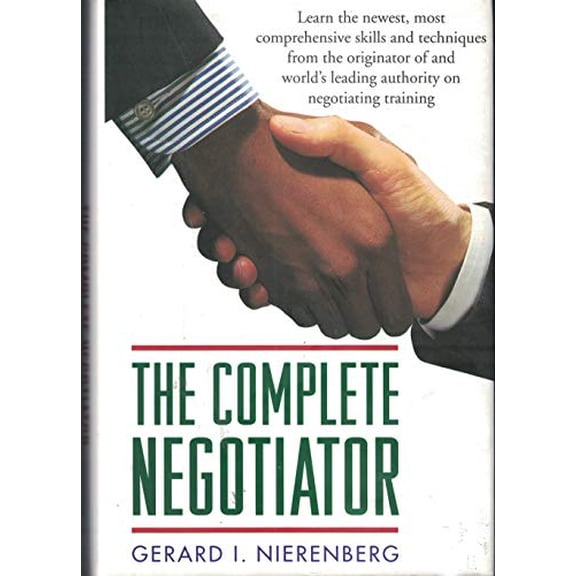 Pre-Owned The Complete Negotiator (Hardcover) 0760701210 9780760701218