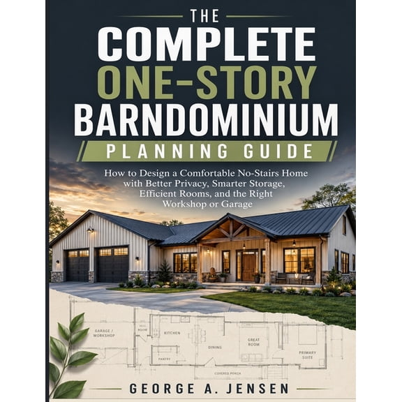 The Complete One-Story Barndominium Planning Guide: How to Design a Comfortable No-Stairs Home with Better Privacy, Smar, (Paperback)