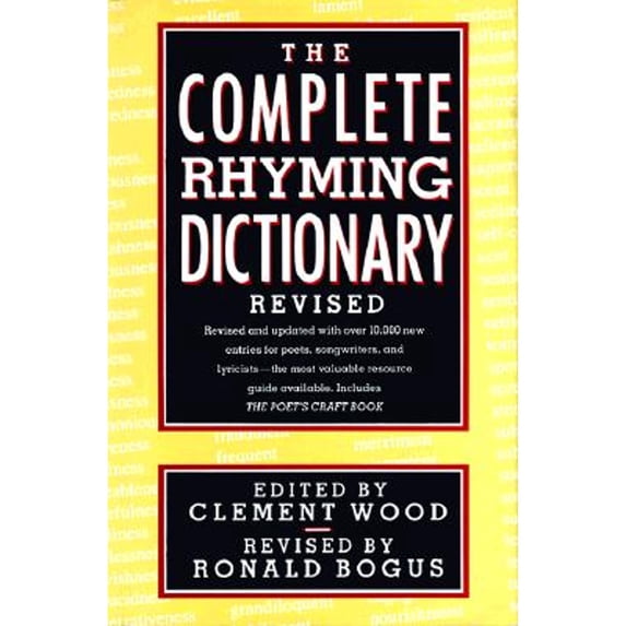 Pre-Owned The Complete Rhyming Dictionary Revised: Including the Poet’s Craft Book (Hardcover) 0385413505 9780385413503