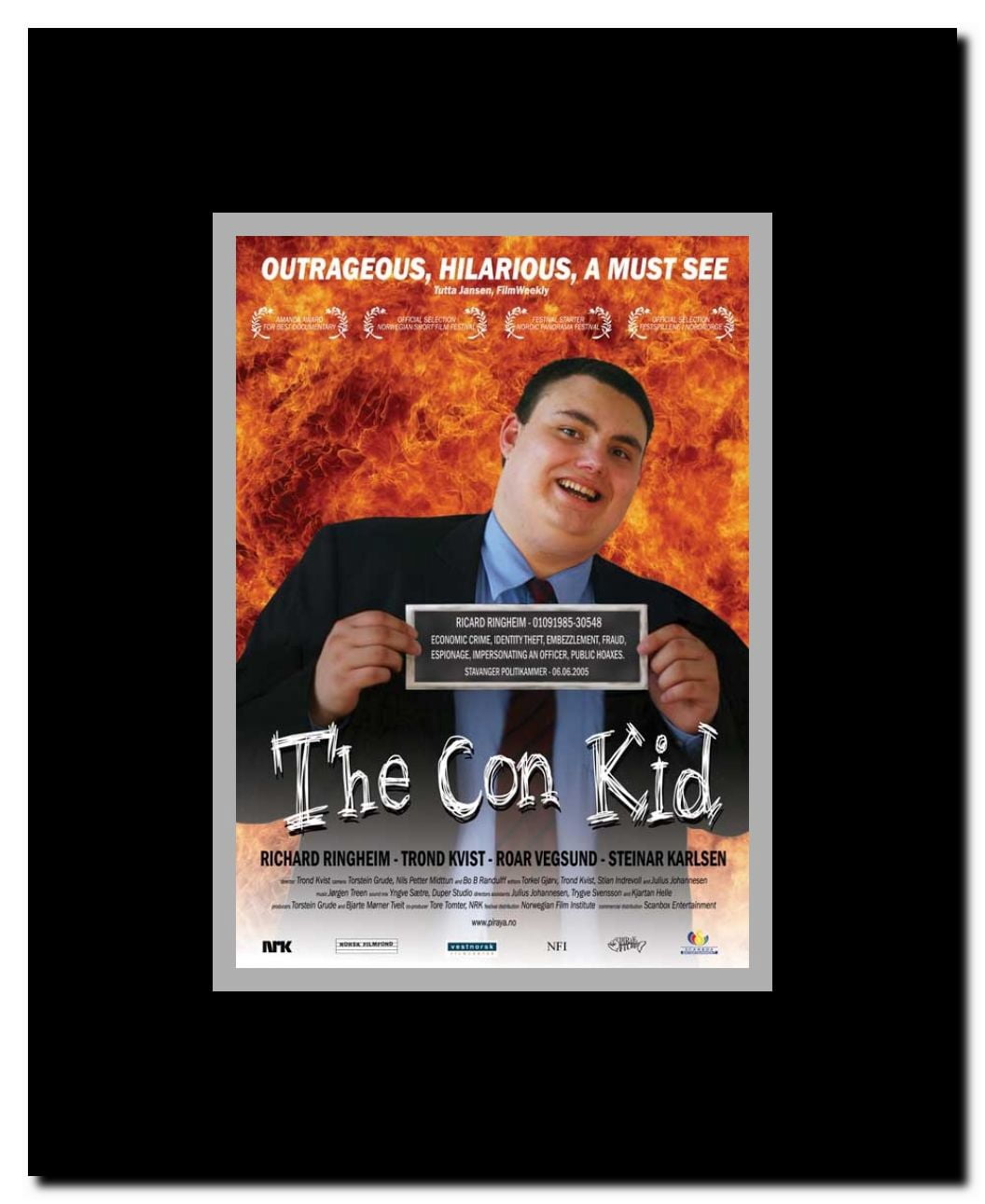 The Con Kid Framed Movie Poster