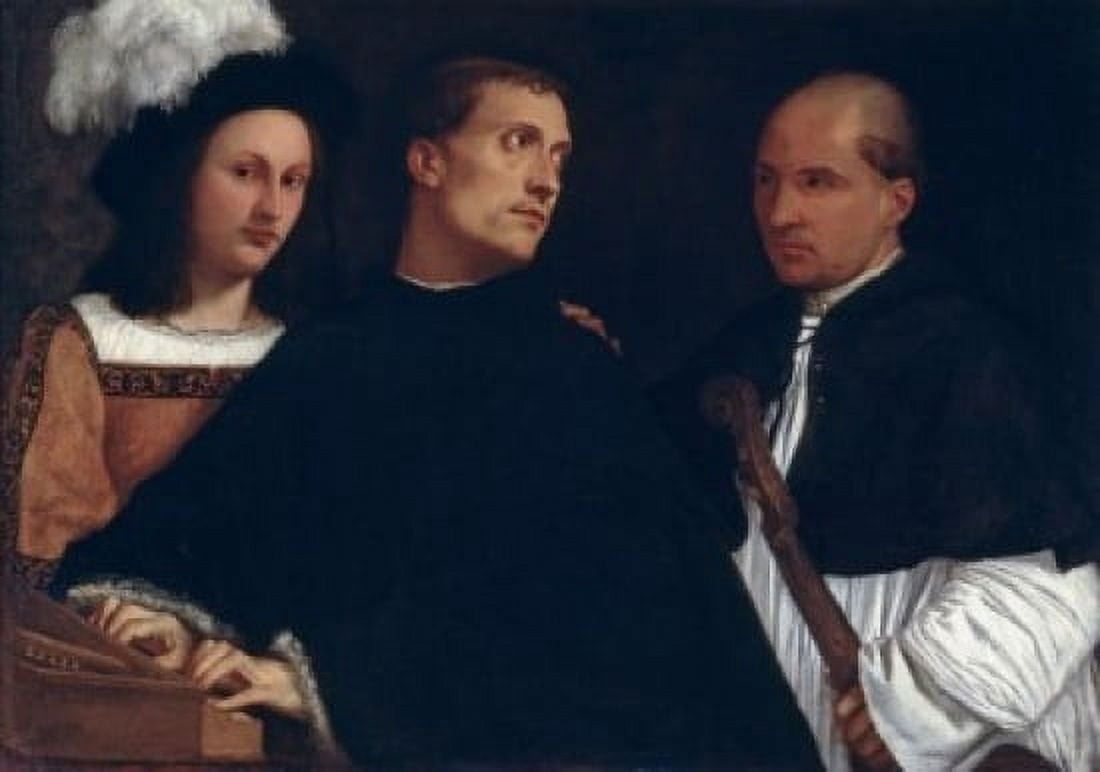 The Concert Attributed to Titian (147789-1576Venetian) Palazzo Pitti Palatina Gallery Florence Canvas Art - Palazzo Pitti (18 x 24)