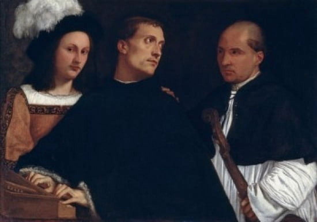 The Concert Attributed to Titian (147789-1576Venetian) Palazzo Pitti Palatina Gallery Florence Canvas Art - Palazzo Pitti (24 x 36)