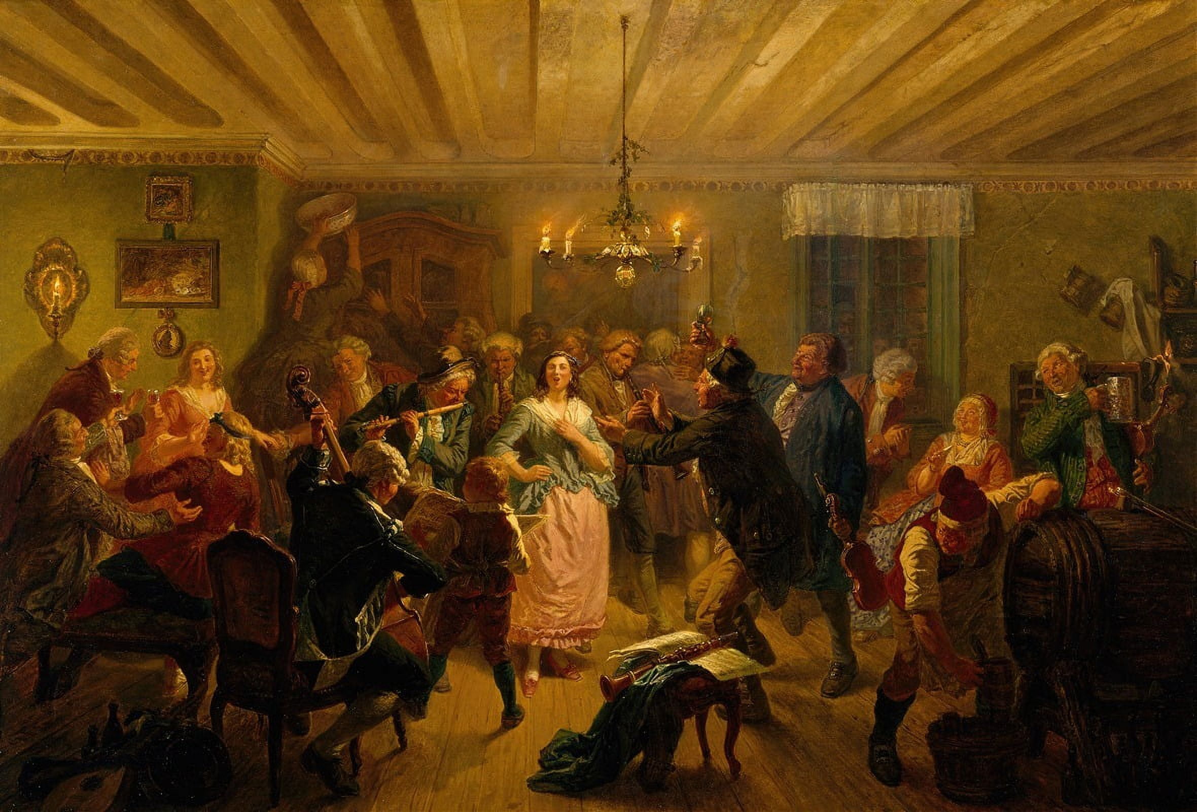 The Concert at Tre Byttor (1860) Poster Print by Wilhelm Wallander (18 ...
