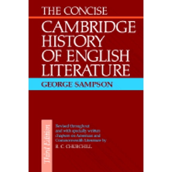 Pre-Owned The Concise Cambridge History of English Literature (Edition 3) (Paperback)