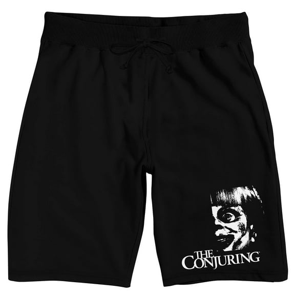 The Conjuring Anabelle Face Men's Black Sleep Pajama Shorts-XXL