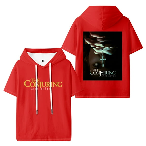 The Conjuring Last Rites Hooded Short Sleeve Vintage 90s Pullover Men Women Hoodies