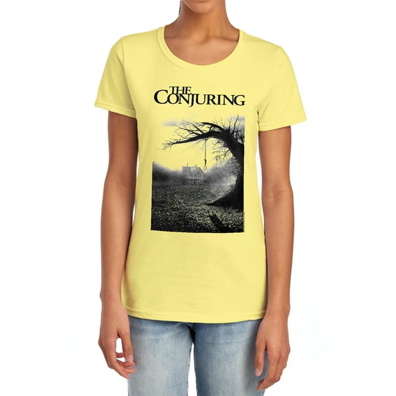 The Conjuring Poster Women's T Shirt, Banana, Medium