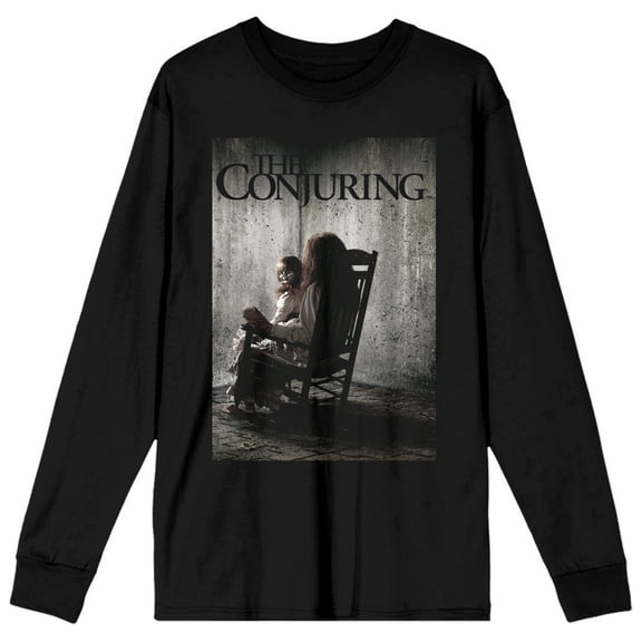 The Conjuring Rocking Chair Poster Art Juniors Black Long Sleeve Shirt-Small