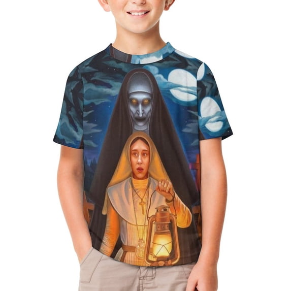 The Conjuring T-Shirts for Boys Girls, Kids 3D Print Short Sleeve, Unisex Crew Neck Tee Shirts for Youth