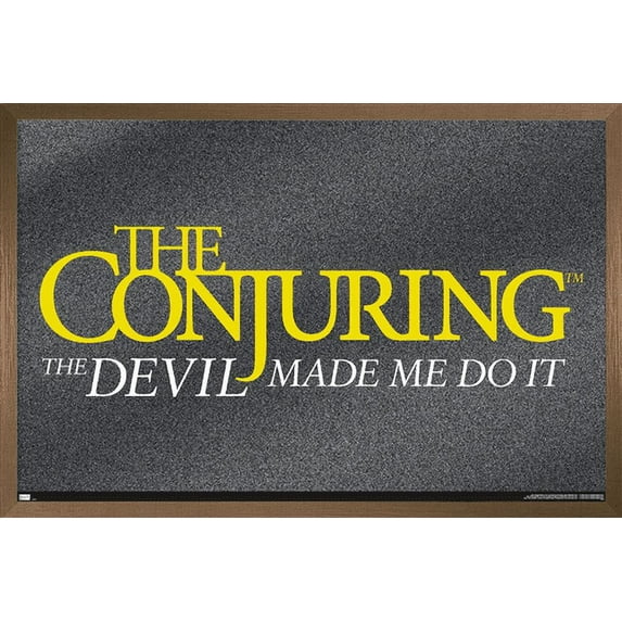 The Conjuring: The DeVil Made Me Do It - Logo Wall Poster, 22.375" x 34", Framed