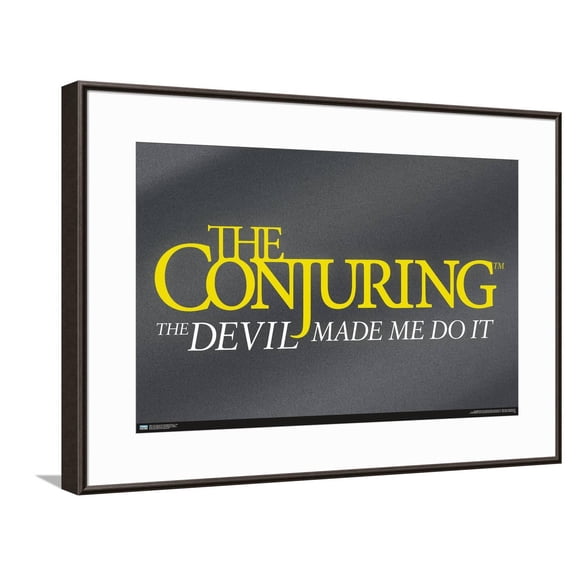 The Conjuring: The Devil Made Me Do It - Logo Canvas Wall Poster, 14.725" x 22.375"
