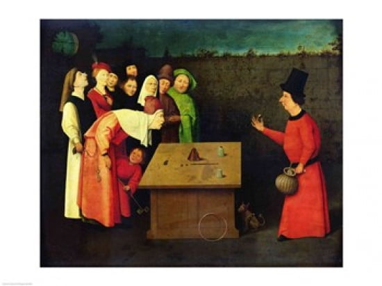 The Conjuror Canvas Art - Hieronymus Bosch (24 x 18)