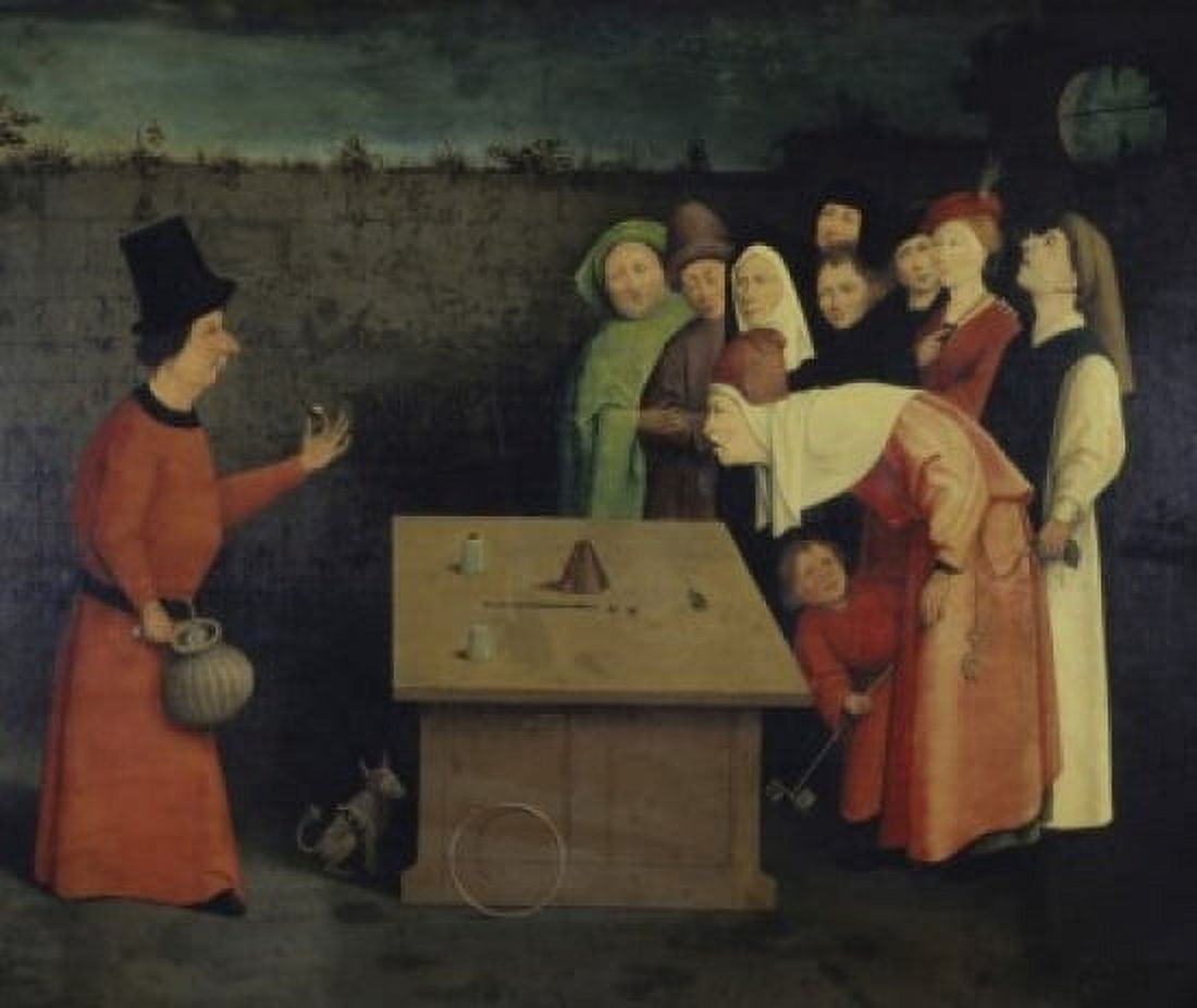The Conjuror   Hieronymus Bosch (ca1450-1516Netherlandish) Oil on panel Musee Municipal St Germain-en-Laye Canvas Art - Hieronymus Bosch (24 x 36)