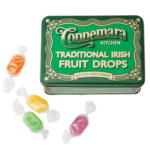 The Connemara Kitchen Traditional Irish Fruit Drops Tin 150g FROM IRELAND