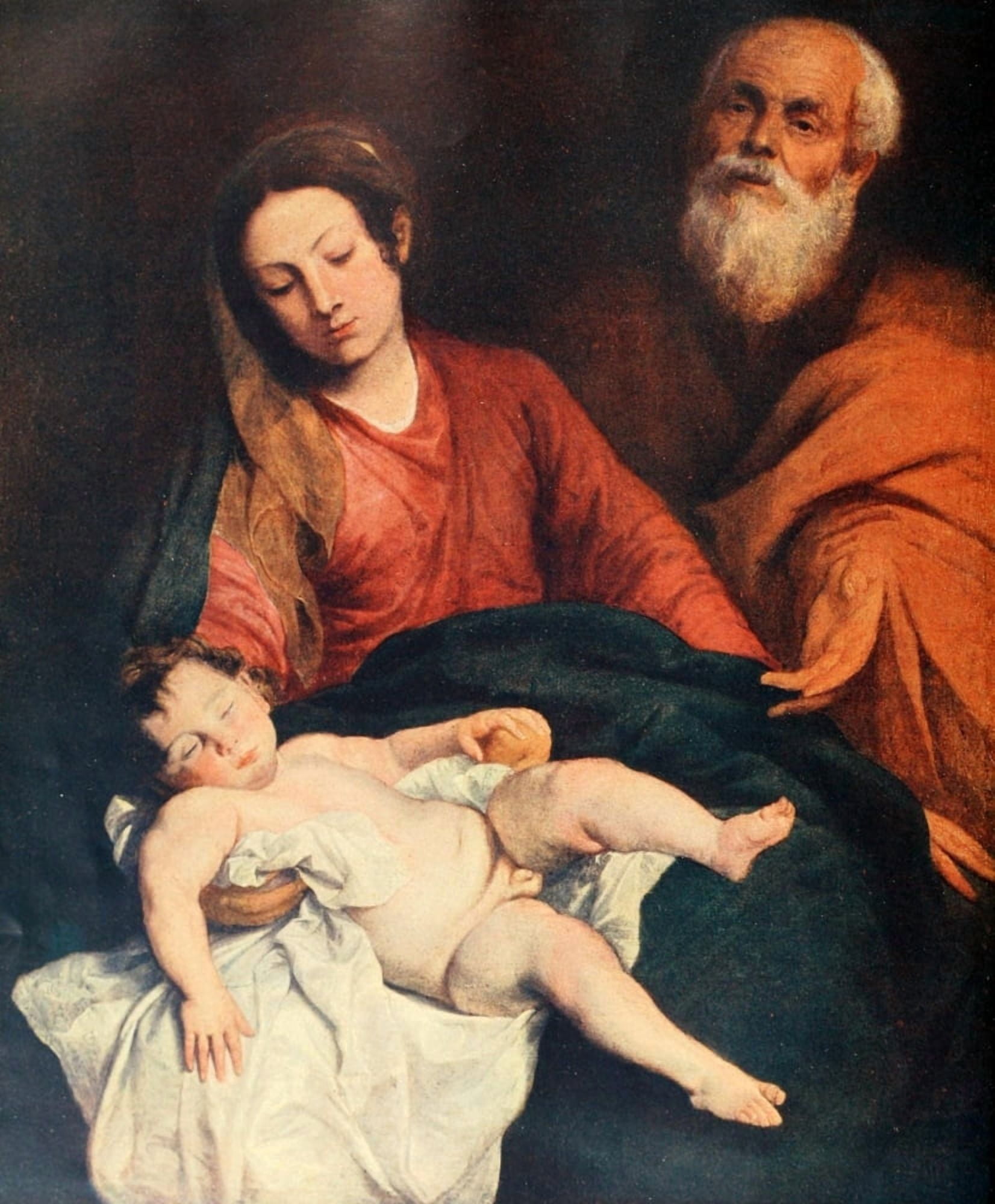 The Connoisseur 25 1909 The Holy family Canvas Art - Anthony Van Dyck (18 x 24)