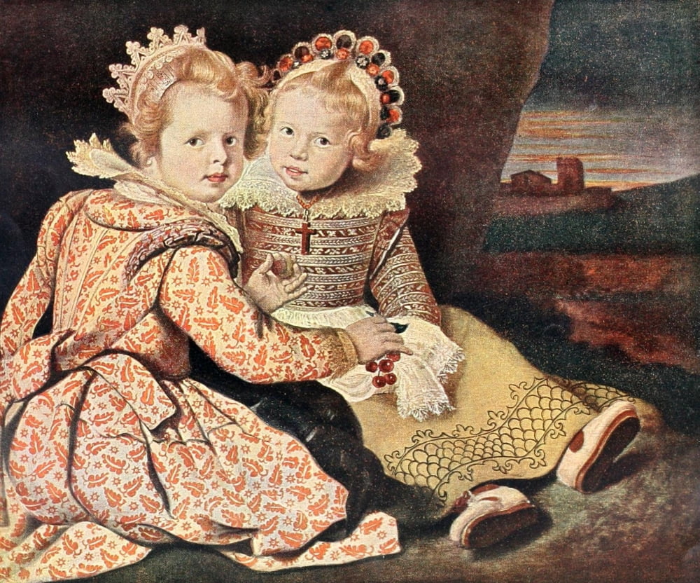 The Connoisseur 28 1910 Daughters of the painter Canvas Art - Paul De Vos (18 x 24)