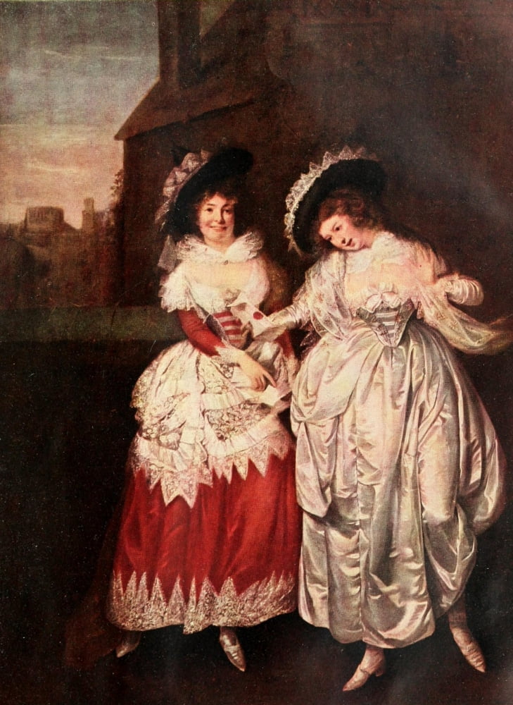 The Connoisseur 33 1912 Mrs Page & Mrs Ford Canvas Art - Matthew W Peters (18 x 24)