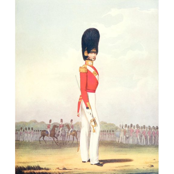 The Connoisseur 36 1913 Officer of the Grenadier Guards Canvas Art - L & Eschauzier Mansion (18 x 24)