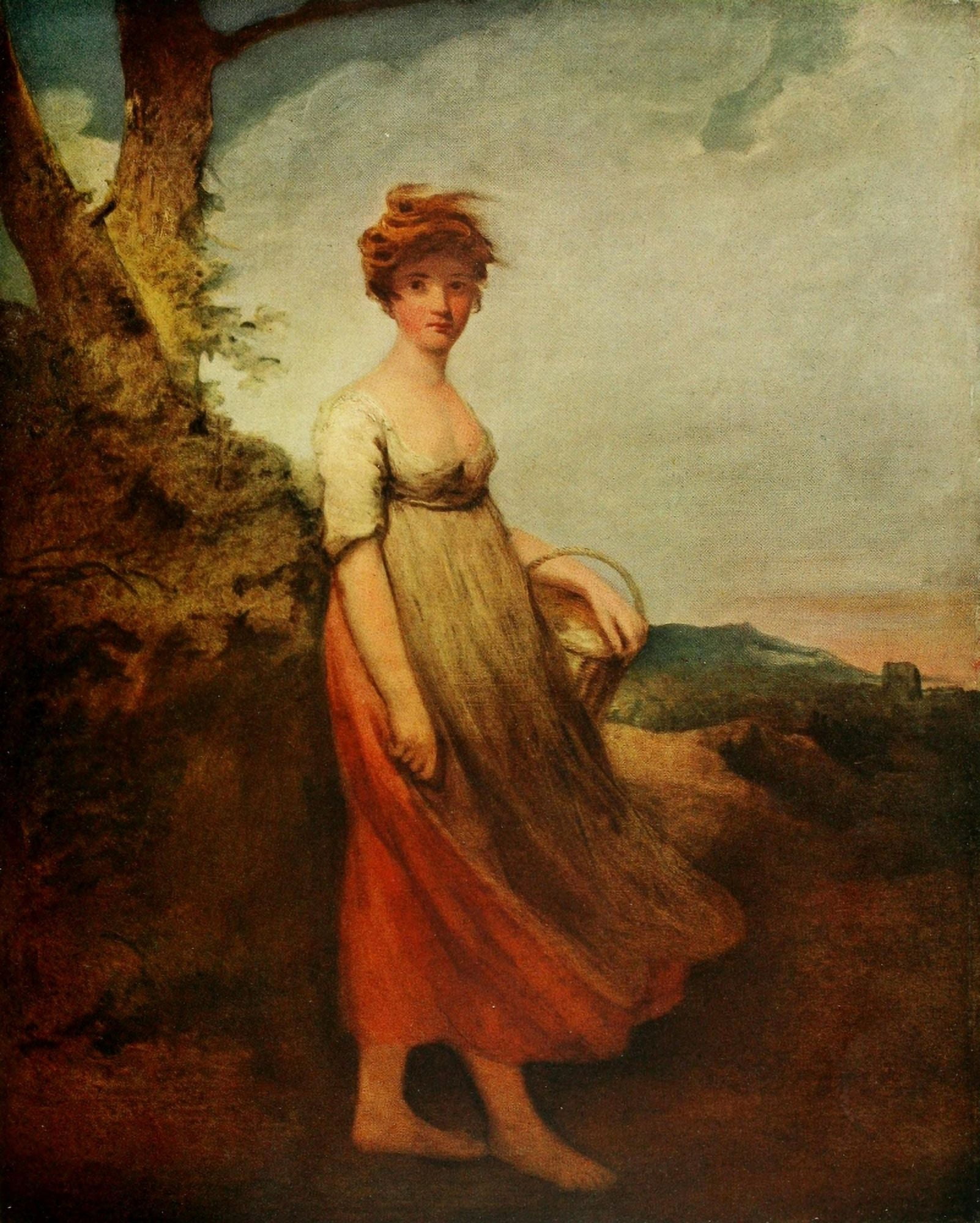 The Connoisseur 46 1916 A Country Girl Canvas Art - John Hoppner (18 x 24)