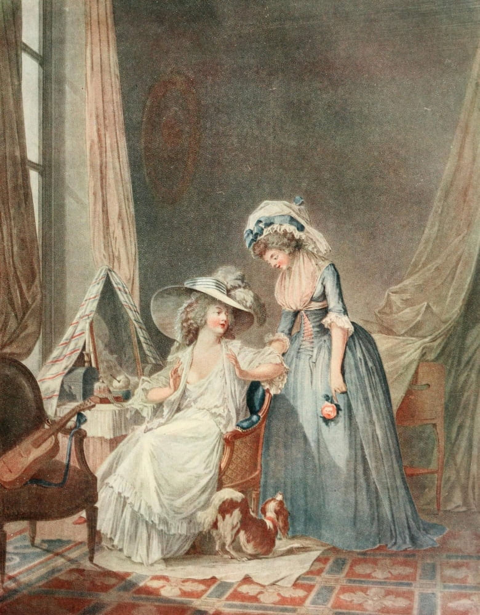 The Connoisseur 52 1918 LAveu Difficile Canvas Art - Jean-Fran???ois Janinet (18 x 24)