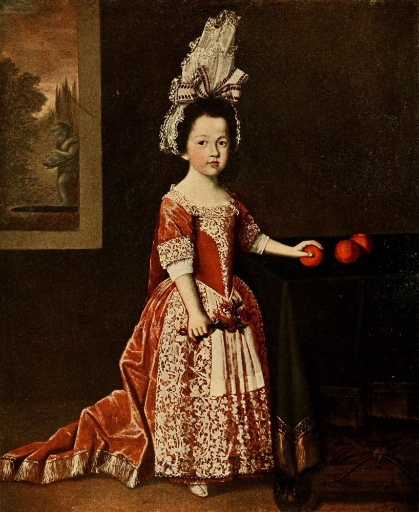 The Connoisseur 7 1903 Girl with apples Canvas Art - Unknown (18 x 24)