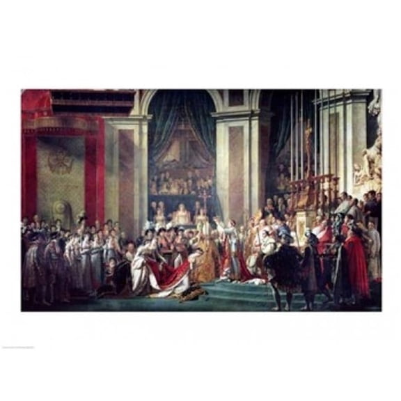 The Consecration of The Emperor Napoleon Poster Print by Jacques-Louis David - 36 x 24 in. - Large