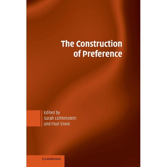 The Construction of Preference, (Hardcover)