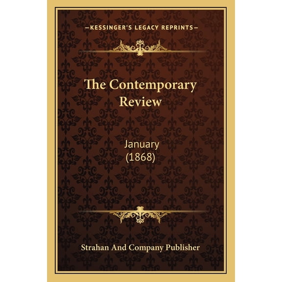 The Contemporary Review : January (1868) (Paperback)