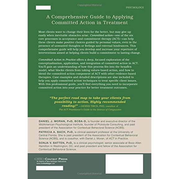 Pre-Owned Committed Action in Practice: A Clinician's Guide to Assessing, Planning, and Supporting Change in Your Client (Paperback) 1626254869 9781626254862