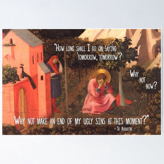 The Conversion Of St. Augustine Poster, Poster Only